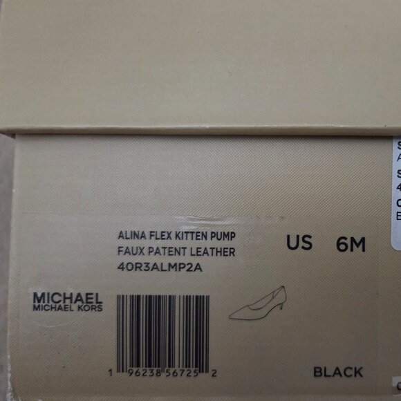 NWT Michael Michael Kors Alina Flex Kitten Pump Black New - Picture 12 of 12